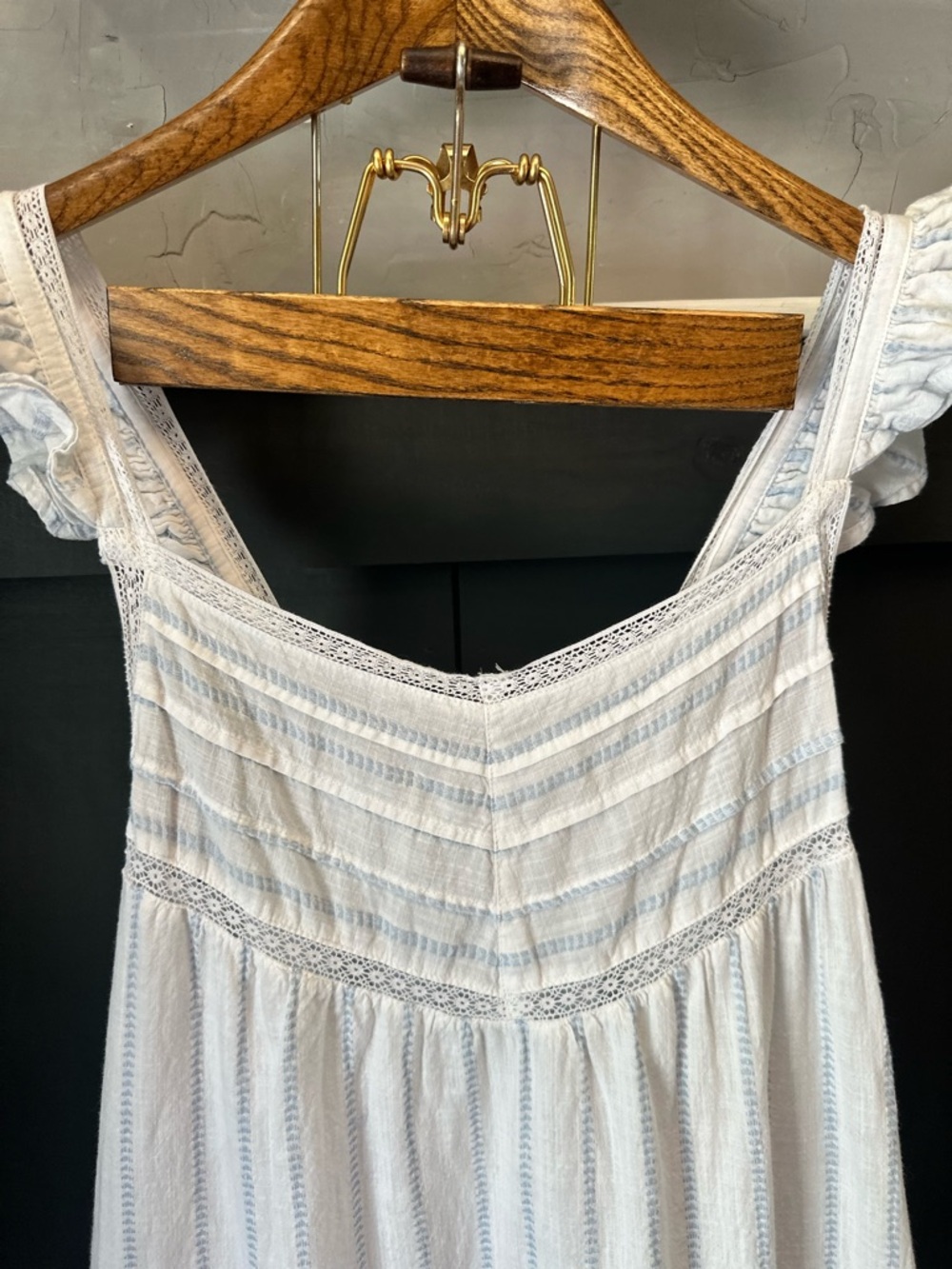 Shabby Chic White Ruffled Eyelet Sundress - Picture 6 of 13